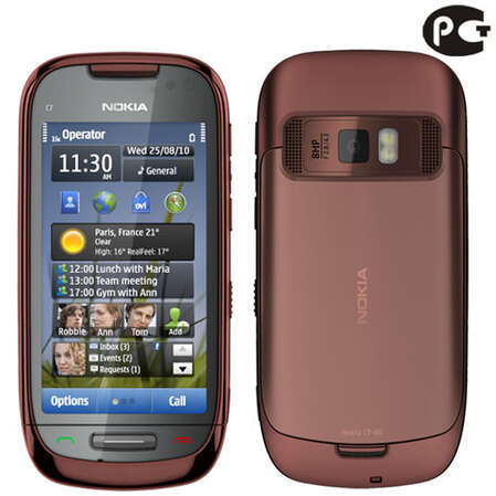 Смартфон Nokia C7 mahogany brown