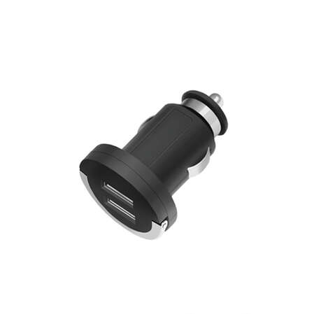 Автомобильное зарядное устройство Deppa Ultra 3.1A (2.1A+1A) USB черный (11510)