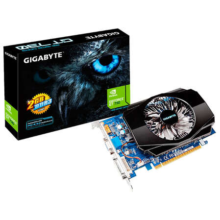 Видеокарта Gigabyte GeForce GT 730 2048Mb, GV-N730-2GI DVI, HDMI, VGA, HDCP