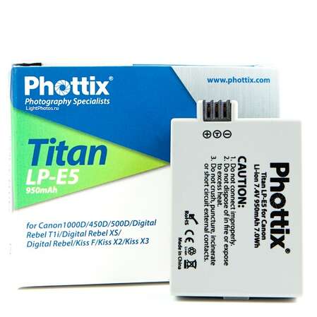 Phottix LP-E5 для Canon 450D/1000D/Xsi/XS