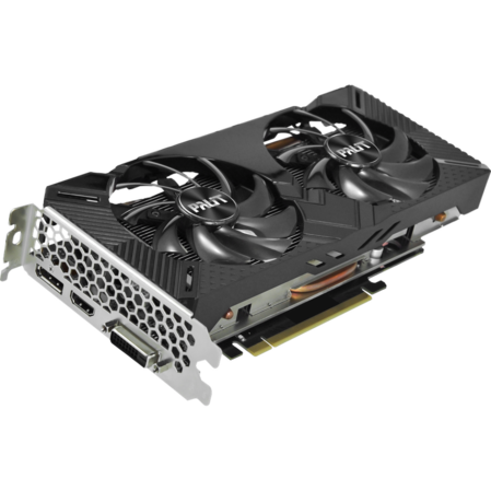 Видеокарта Palit GeForce GTX 1660 6144Mb, Dual OC 6G (NE51660S18J9-1161A) DVI-D, HDMI, DP, Ret