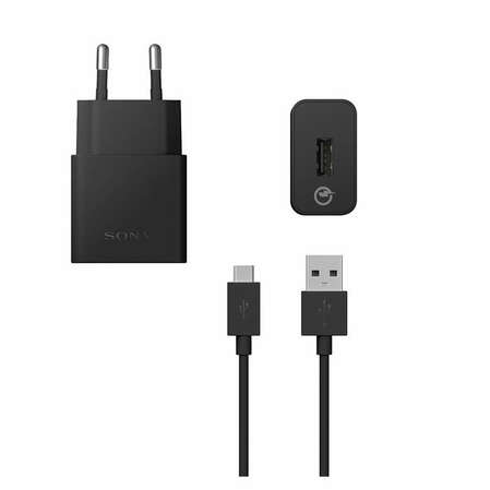 Сетевое зарядное устройство Sony UCH10 Quick Charger micro USB черное