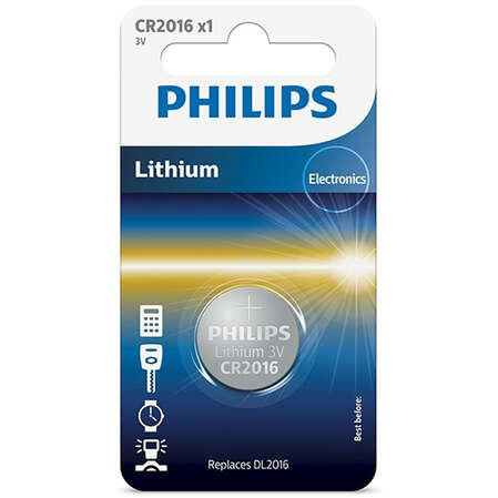 Батарейки Philips CR2016/01B 1шт