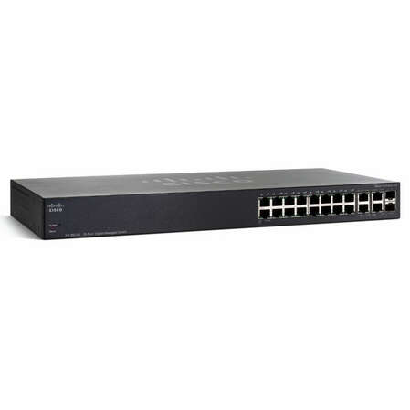 Коммутатор Cisco SG300-20 управляемый 16xGbLAN, 4 combo SFP/GbLAN, 19" (SRW2016-K9)