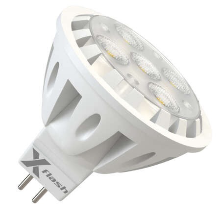 Светодиодная лампа LED лампа X-flash MR16 GU5.3 6W 220V 43491 желтый свет