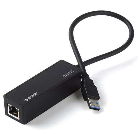 Адаптер USB3.0 - RJ45 (1Gbps) Orico UTR-U3 черный