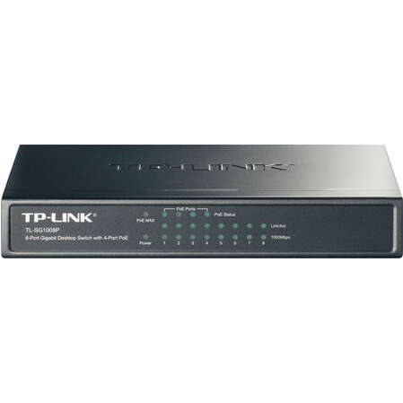 Коммутатор TP-LINK TL-SG1008P неуправляемый 8xGbLAN PoE