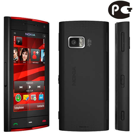 Смартфон Nokia X6 32GB dark-red (темно-красный)