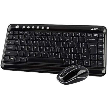 Клавиатура+мышь A4Tech 7600N-1 Black USB
