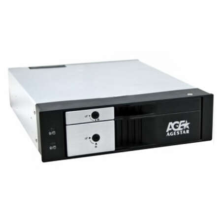 Mobile rack AgeStar SMRP2 Dual bay for 2.5'' or 3.5'' HDD Black
