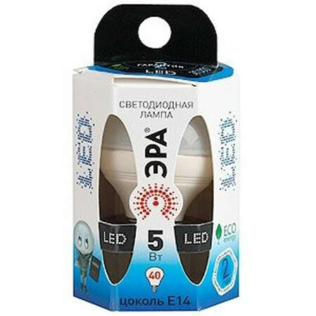 Светодиодная лампа ЭРА LED P45-5W-840-E14 Б0028487