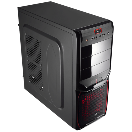 Корпус ATX Miditower AeroCool V3X Advanced Devil Red Edition 500W Black/Red