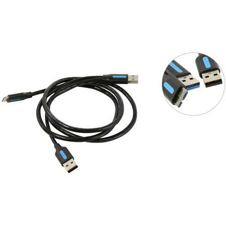 Кабель USB2.0 тип А(m)-microB(5P) 1м. Vention CQPBF