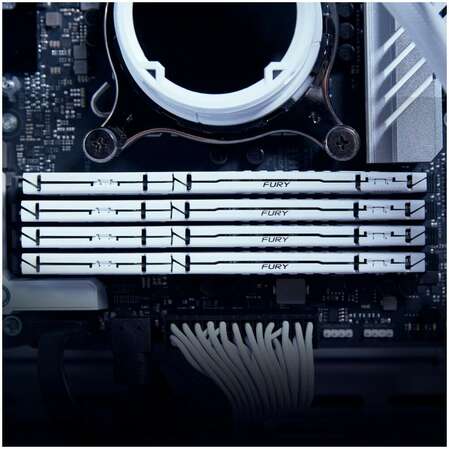 Модуль памяти DIMM 32Gb DDR5 PC48000 6000MHz Kingston Fury Beast White (KF560C40BW-32)