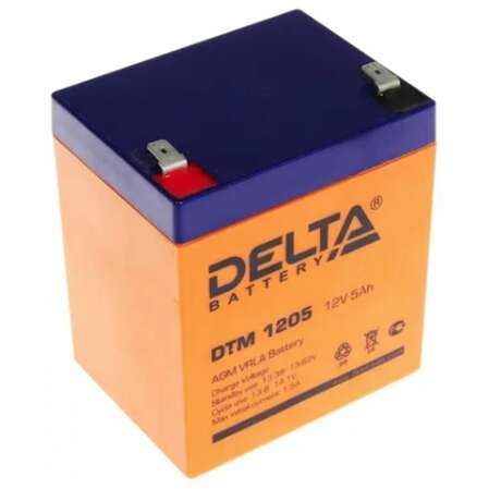 Батарея Delta DTM 1205, 12V  5Ah (Battary replacement APC rbc43, rbc44, rbc143, sybt2 12В, 5Ач, 90мм/70мм/107мм)