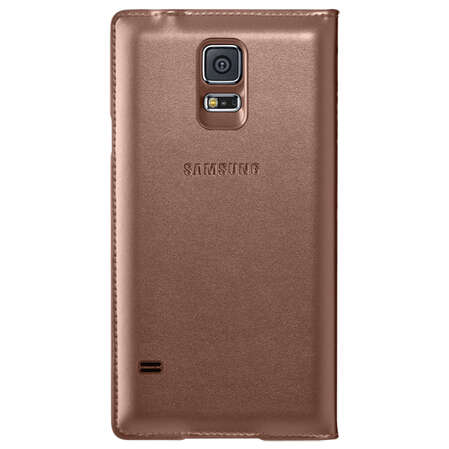 Чехол для Samsung Galaxy S5 G900F\G900FD Samsung S View Cover розовое золото