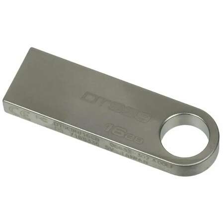 USB Flash накопитель 16GB Kingston DataTraveler SE9 (DTSE9H/16GB) USB 2.0 Серый