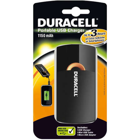 Зарядное устройство Внешний аккумулятор Duracell portable 1150mAh