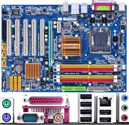 Материнская плата Gigabyte GA-P43-ES3G Soc-775, DDR2, PCI-E16x, GbLan ATX