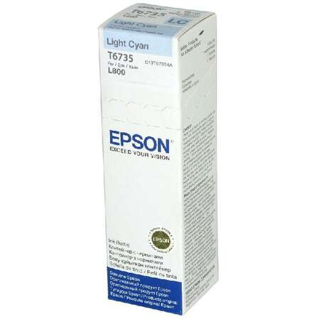 Чернила EPSON T6735 Light Cyan для L800 70мл C13T67354A