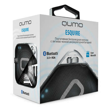 Портативная bluetooth-колонка Qumo Esquire 3W black