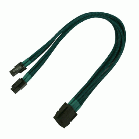 Удлинитель кабеля питания Nanoxia 8-pin EPS , 30см, зеленый