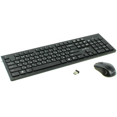 Клавиатура+мышь Oklick 250M Black USB беспроводная