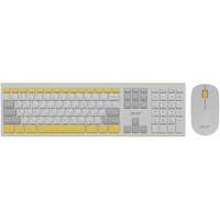 Клавиатура+мышь Acer OCC200 Wireless White/Yellow