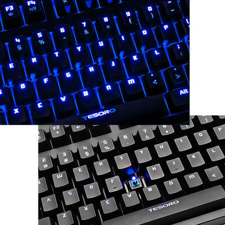 Клавиатура Tesoro Excalibur Gaming Keyboard Blue USB