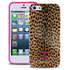 Чехол для iPhone 5 / iPhone 5S Just Cavalli Macro Leopard, розовый