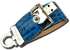 USB Flash накопитель 4GB Prestigio Leather Flash Drive NAND Blue (EJPLDF4096CRBlue)