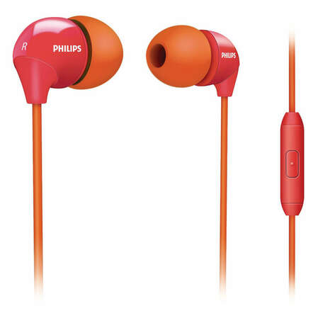 Наушники Philips SHE3575OP Orange-Pink с микрофоном