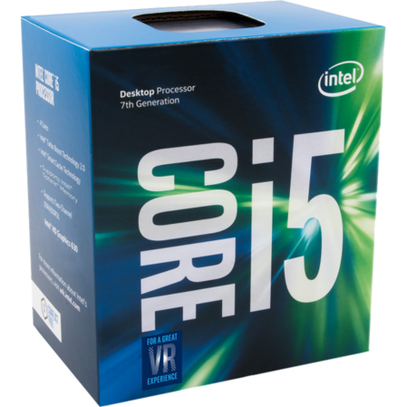 Процессор Intel Core i5-7400, 3ГГц, (Turbo 3.5ГГц), 4-ядерный, L3 6МБ, LGA1151, BOX