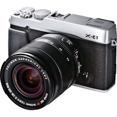 Компактная фотокамера FujiFilm X-E1 kit 18-55 Silver