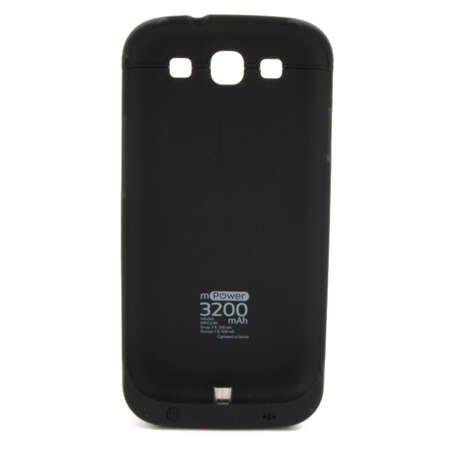 Чехол с аккумулятором для Samsung Galaxy S3 i9300/i9300I/i9300DS Gmini mPower Case MPCS30 3200mAh черный