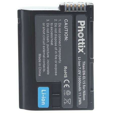 Phottix EN-EL15 для D7000/V1/D7100/D600/D610/D800/D800E