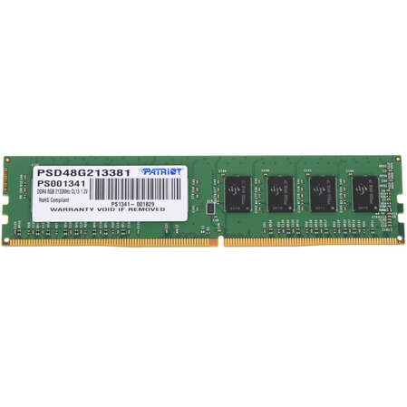 Модуль памяти DIMM 8Gb DDR4 PC17000 2133MHz PATRIOT (PSD48G213381)