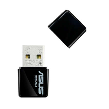 Сетевая карта ASUS USB-N10, 802.11n, 150Мбит/с, 2,4ГГц, USB2.0