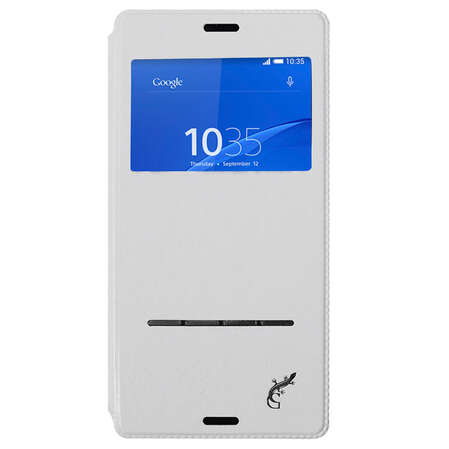 Чехол для Sony D6603\D6633 Xperia Z3\Xperia Z3 Dual G-case Slim Premium, эко кожа, белый