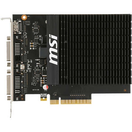 Видеокарта MSI GeForce GT 710 2048Mb, GT 710 2GD3H H2D DVI, DVI-D, miniHDMI Ret