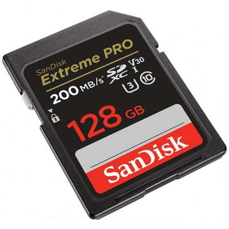 Карта памяти SecureDigital 128Gb SanDisk Extreme Pro SDXC Class 10 V30 U3 (SDSDXXD-128G-GN4IN)