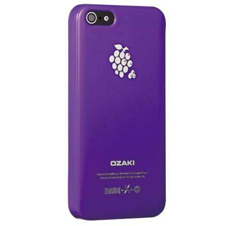 Чехол для iPhone 5 / iPhone 5S Ozaki серия "Фрукты". Дизайн: виноград OC537GR