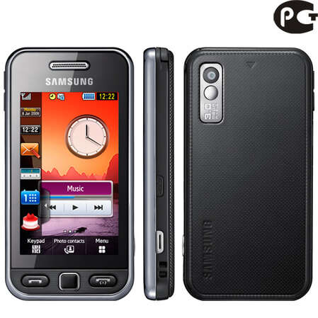 Смартфон Samsung S5230 metallic black (черный)