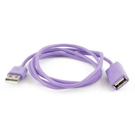 Кабель удлинитель USB2.0 АM/AF 1м Interstep фиолетовый