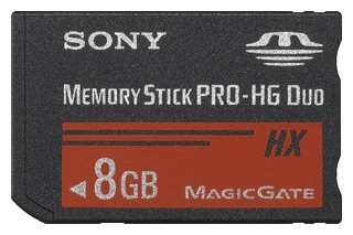 8Gb Memory Stick Pro-HG Duo HX Sony (MS-HX8A/B)
