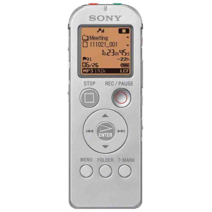 Диктофон SONY ICD-UX522 2GB, серебро