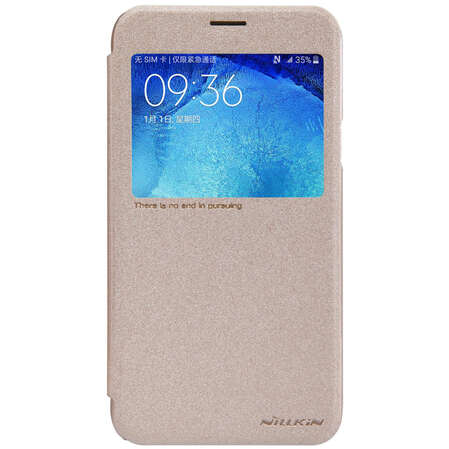 Чехол для Samsung Galaxy J5 (2016) SM-J510FN Nillkin Sparkle Leather Case, золотистый   