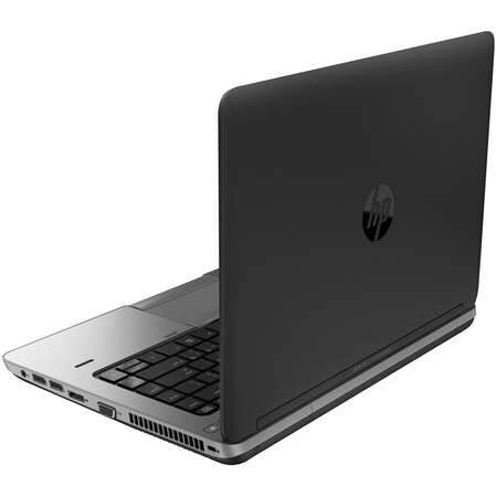 Ноутбук HP ProBook 640 G1 14"(1600x900 (матовый))/Intel Core i5 4210M(2.6Ghz)/4096Mb/500Gb/DVDrw/Int:Intel HD4600/Cam/BT/WiFi/55WHr/war 1y/2kg/silver/black