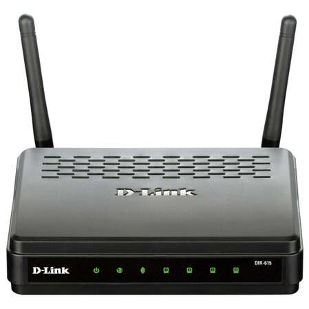 Беспроводной маршрутизатор D-Link DIR-615/FB1/U1B 802.11n 300Мбит/с 2.4ГГц 4xLAN 1xWAN(SFP) 