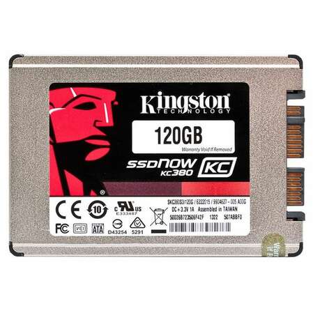 Внутренний SSD-накопитель 120Gb Kingston SKC380S3/120G SATA3 1.8" SSDNow KC380